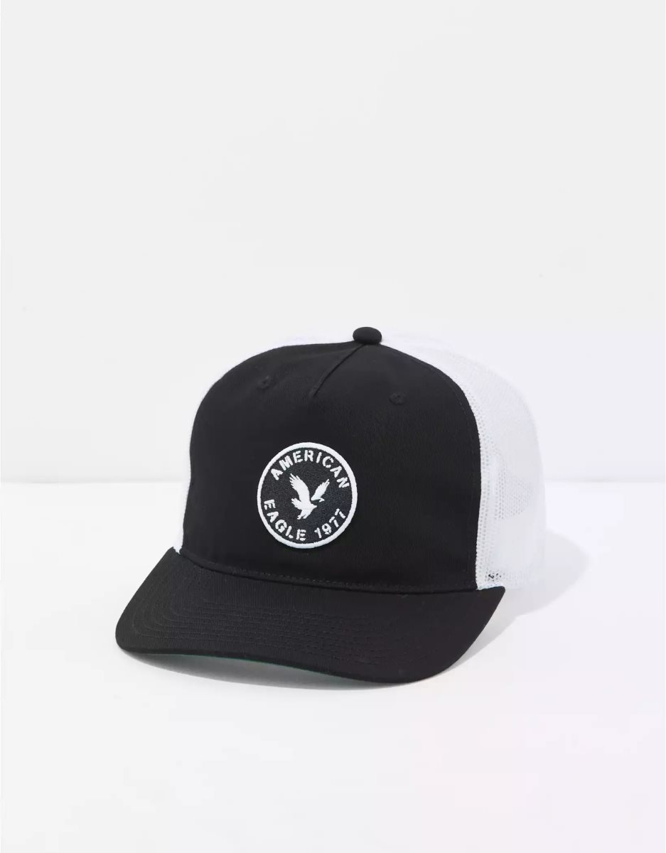 Chapeaux American Eagle AE Trucker Noir Homme | AIO-25458883